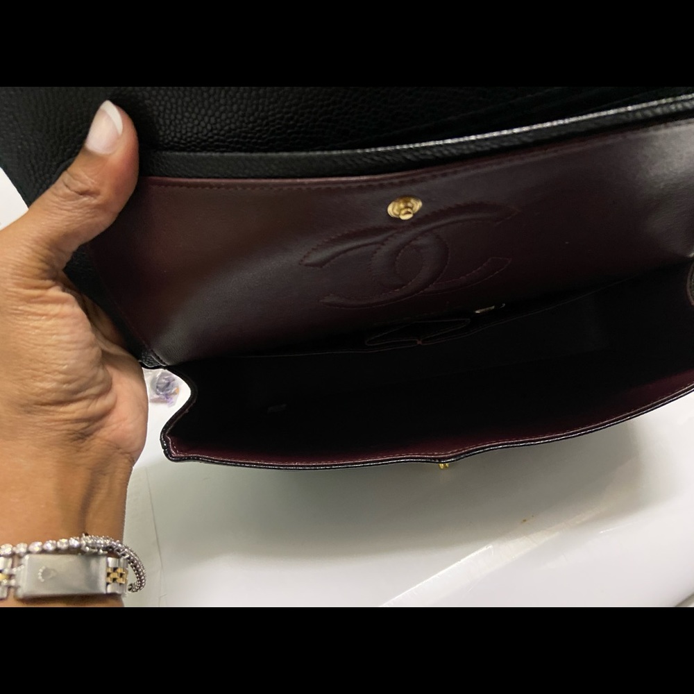 Classic Chanel Double Flap Black Caviar - Picture 11 of 11